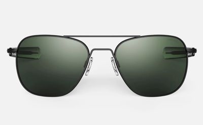 Aviator AF119 Large 58mm – Matte Black & AGX Polarized Aviator AF119 Large 58mm sunglasses – Matte Black & AGX Polarized – BanAir Pilotshop