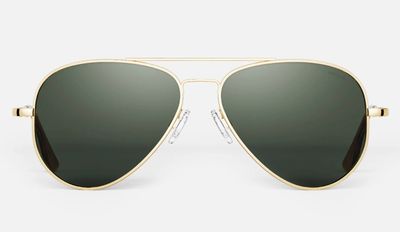 Concorde sunglasses CR101 61mm – 23k Gold with AGX glass lenses – non-polarized – pilot style