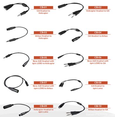RayTalk headset adapter cables – banairpilotshop.com