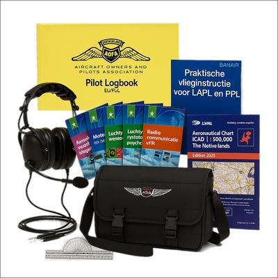 PPL theory &amp; starter set with headset, ASA bag and accessories – BanAir Pilotshop