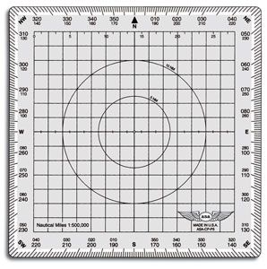 Lexan flight plotter 13 cm – scale 1:500,000