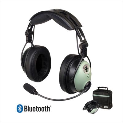 David Clark ONE-X ANR headset with Bluetooth and Active Noise Reduction – lightweight pilot headset