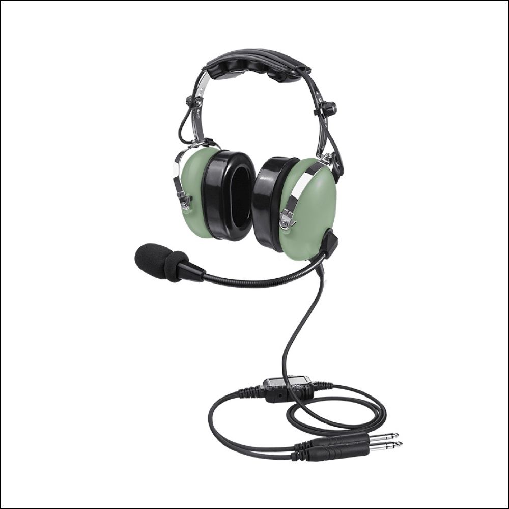 RayTalk PH-100A Aviation Headset with Noise Cancelling Microphone – Dual Plug