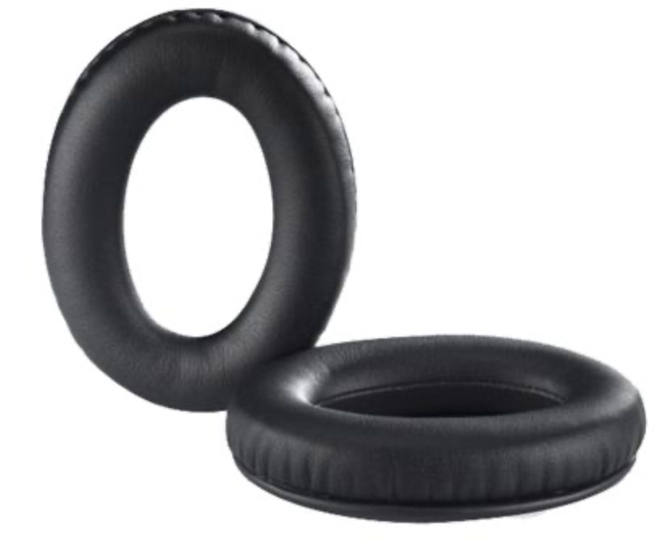 Bose A30 / A20 original ear cushions – black leatherette, set of 2