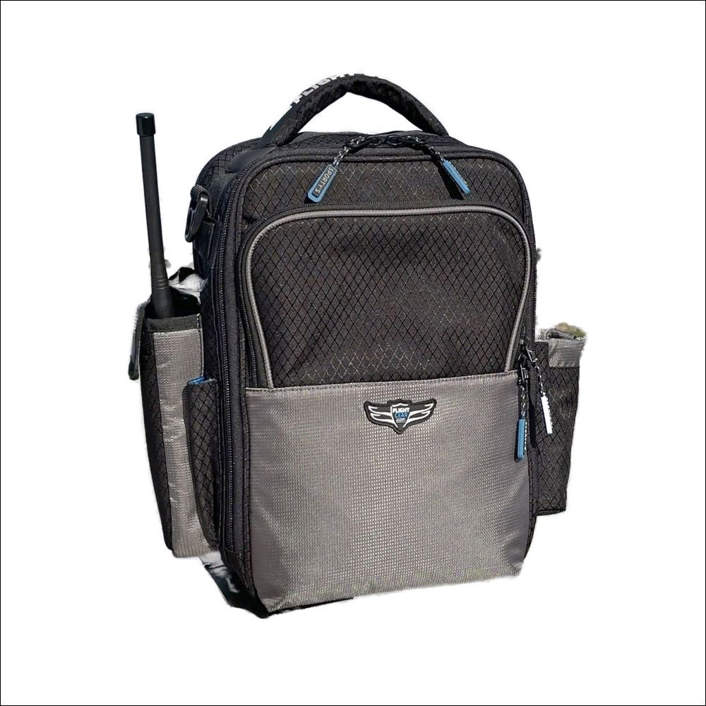 Flight Gear iPad Bag – cockpit organizer for pilots (black/grey)