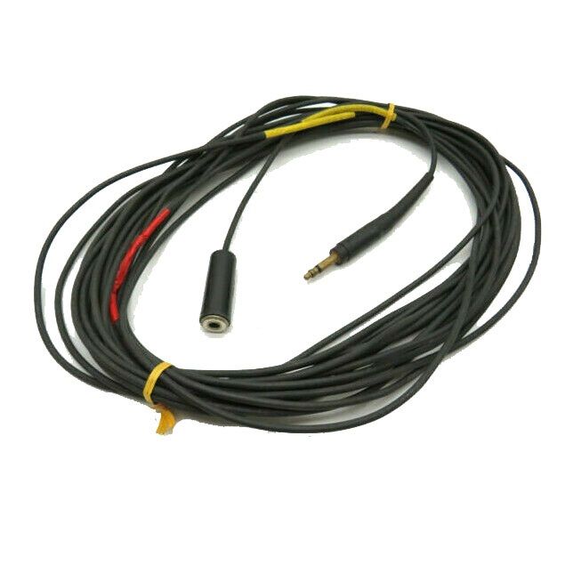 David Clark 22397G-05 headset extension cord – black straight cord 50 ft