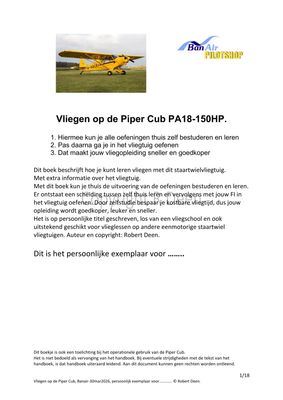 E-book Flying the Piper Cub PA18-150HP – tailwheel training guide PDF