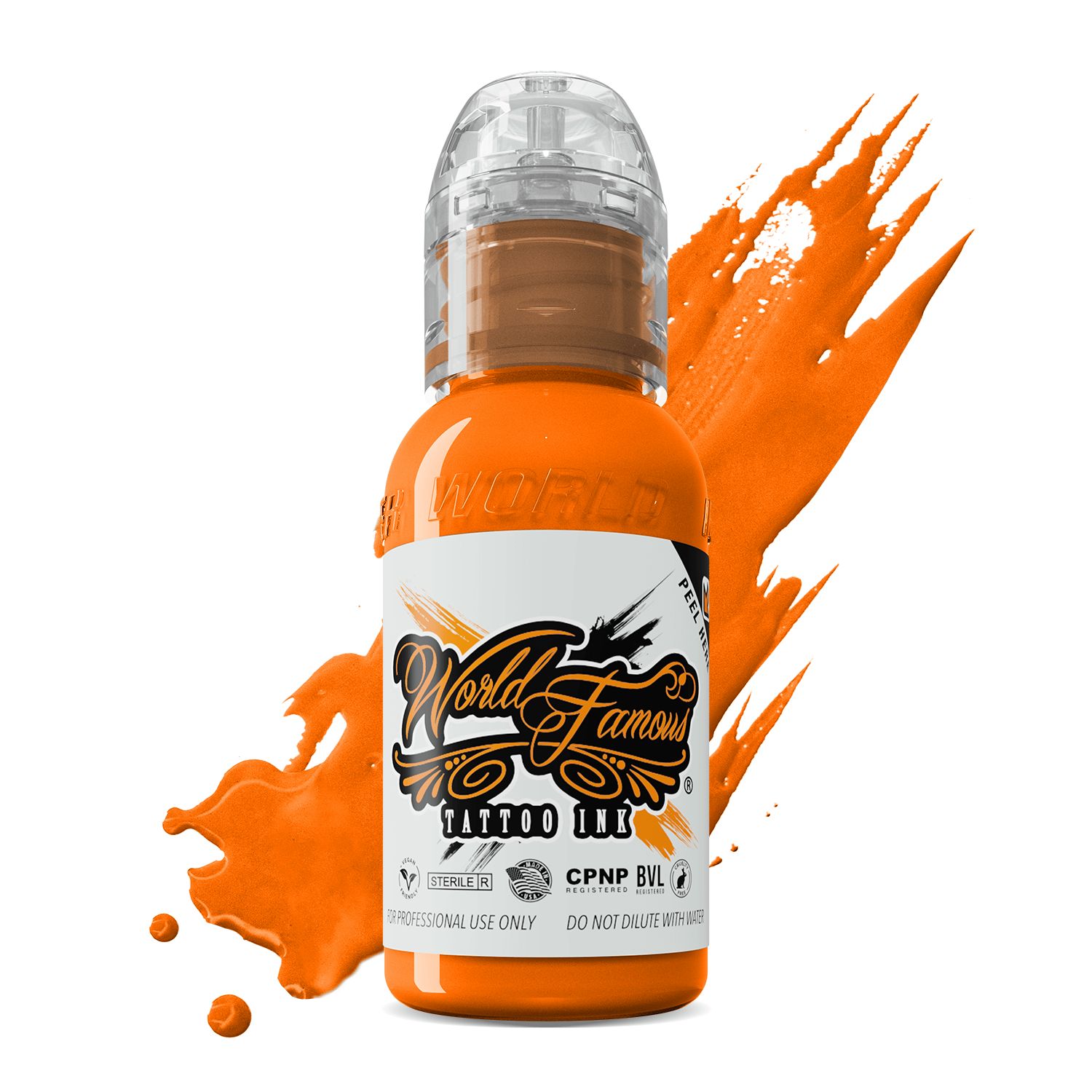 World Famous Tattoo Ink - Acropolis Orange