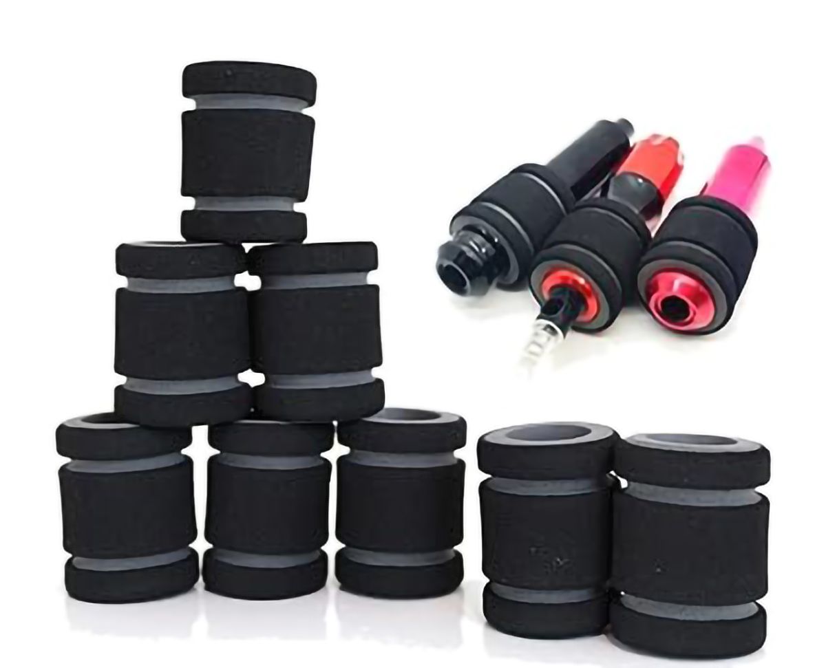 Tattoo Foam Covers Grip Black And Orange