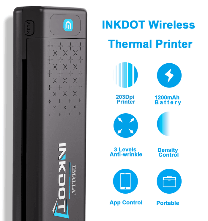 EMALLA INKDOT Wireless Thermal Printer