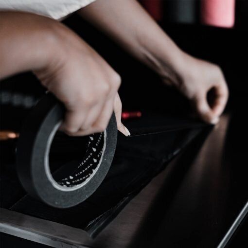 black paper tape
