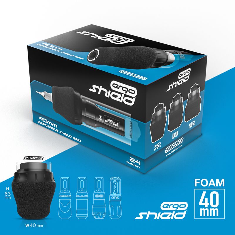 Ergo Shield  Disposable Grip - 24pcs Black