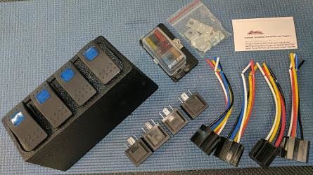 TTO Jeep JK 4 position Rocker Switch Kit 07-17