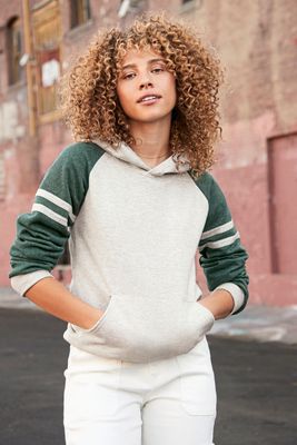 Nublend® Varsity Colour-Block Hooded Nublend® Varsity Colour-Block Hooded