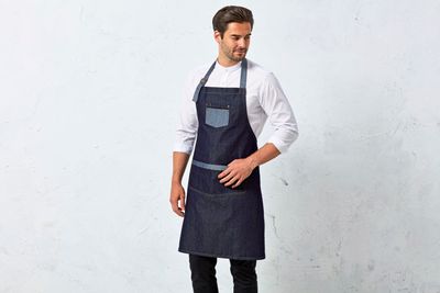 Denim Contrast Apron