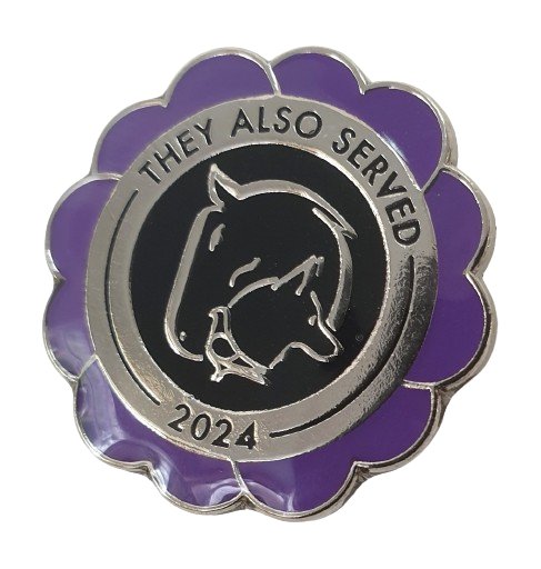 2024 Purple Poppy Animal Remembrance Pin Badge