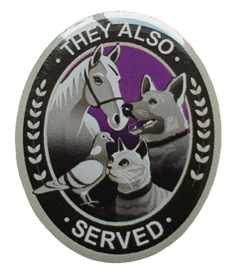 They Also Served Animal Remembrance Pin Badge