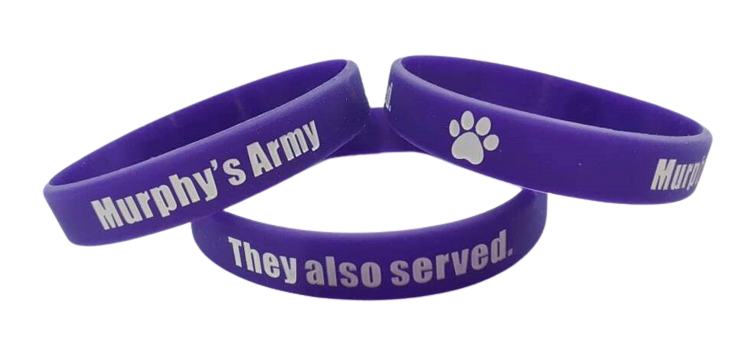 💜 Murphy’s Army Original Purple Poppy Wristband 💜