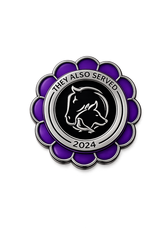 2024 Purple Poppy Animal Remembrance Pin Badge