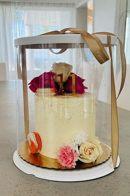 6"Floral 3 Layer Cake