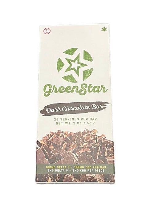 100mg Delta 9/CBD Dark Chocolate Bar