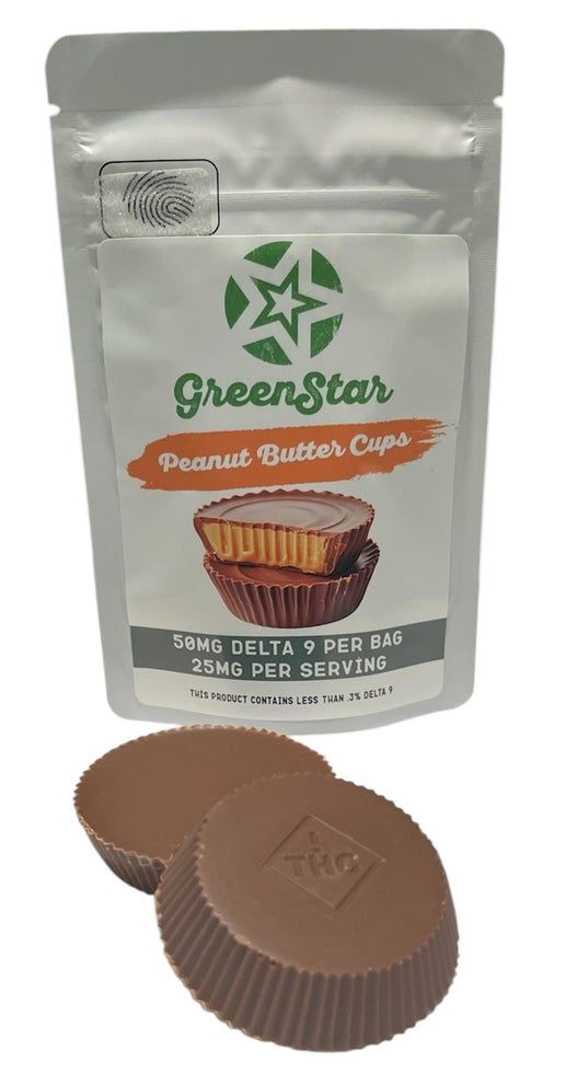 Peanut Butter Cups 25mg D9 per Cup (2pk)