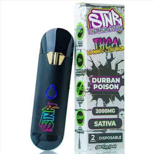 2 Gram THCa Diamonds &amp; Live Rosin Edition, Strain: Durban Poison Sativa