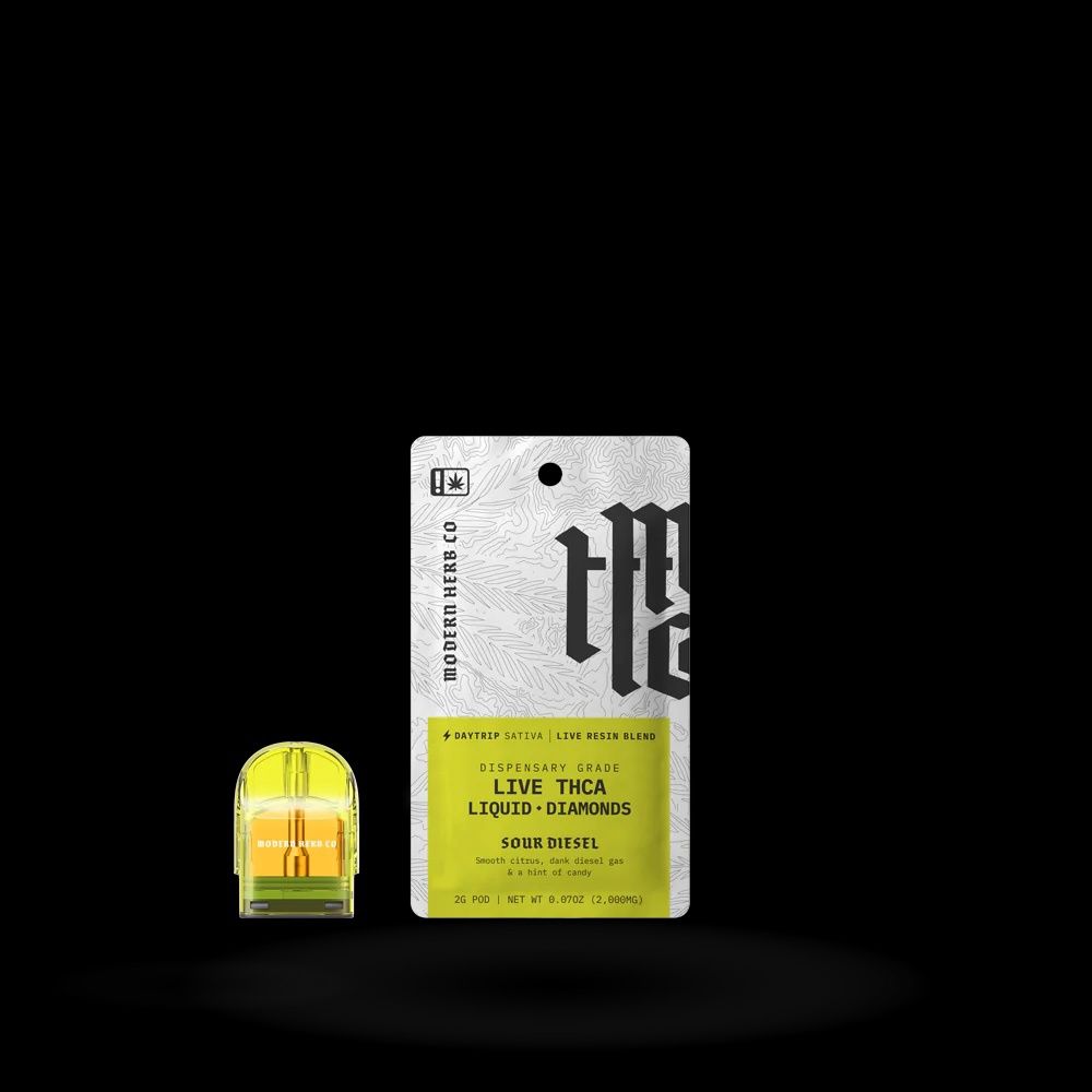 THCa 2g POD Refill Live Resin Liquid Diamonds, Strain: Sour Diesel Sativa