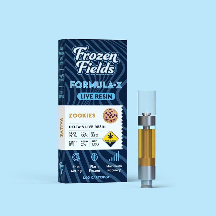 Formula-X + Live Resin 1g Cartridge, Strain: GMO Zookies Sauce Sativa