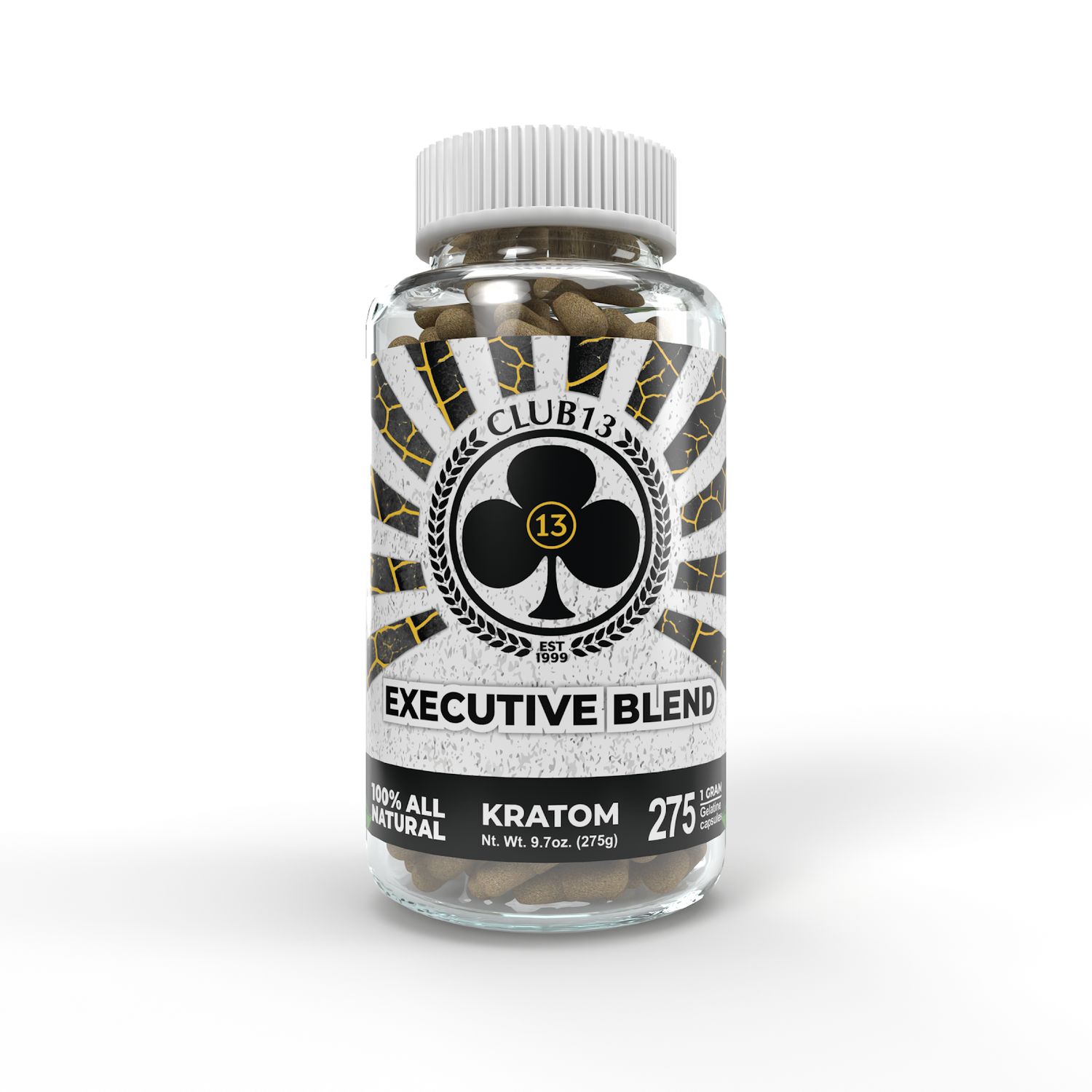 Club 13 Kratom Capsules 275ct - Executive Blend