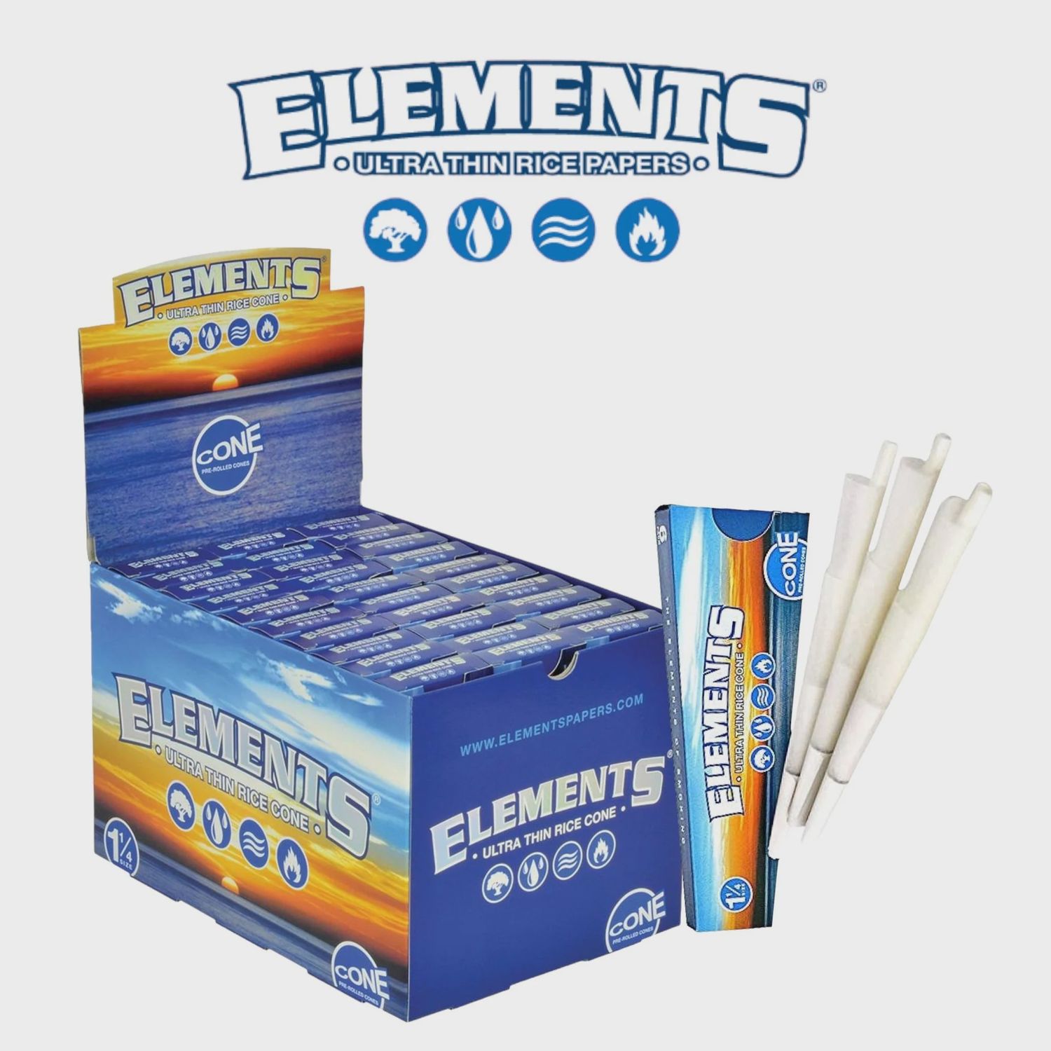 Elements ultra thin rice cones