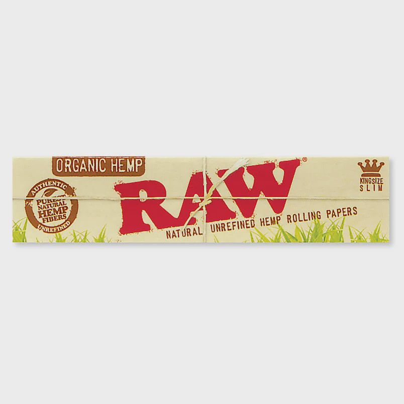 Raw organic hemp king-size slim papers