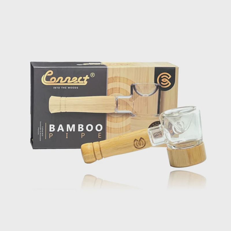 Connect bamboo pipe