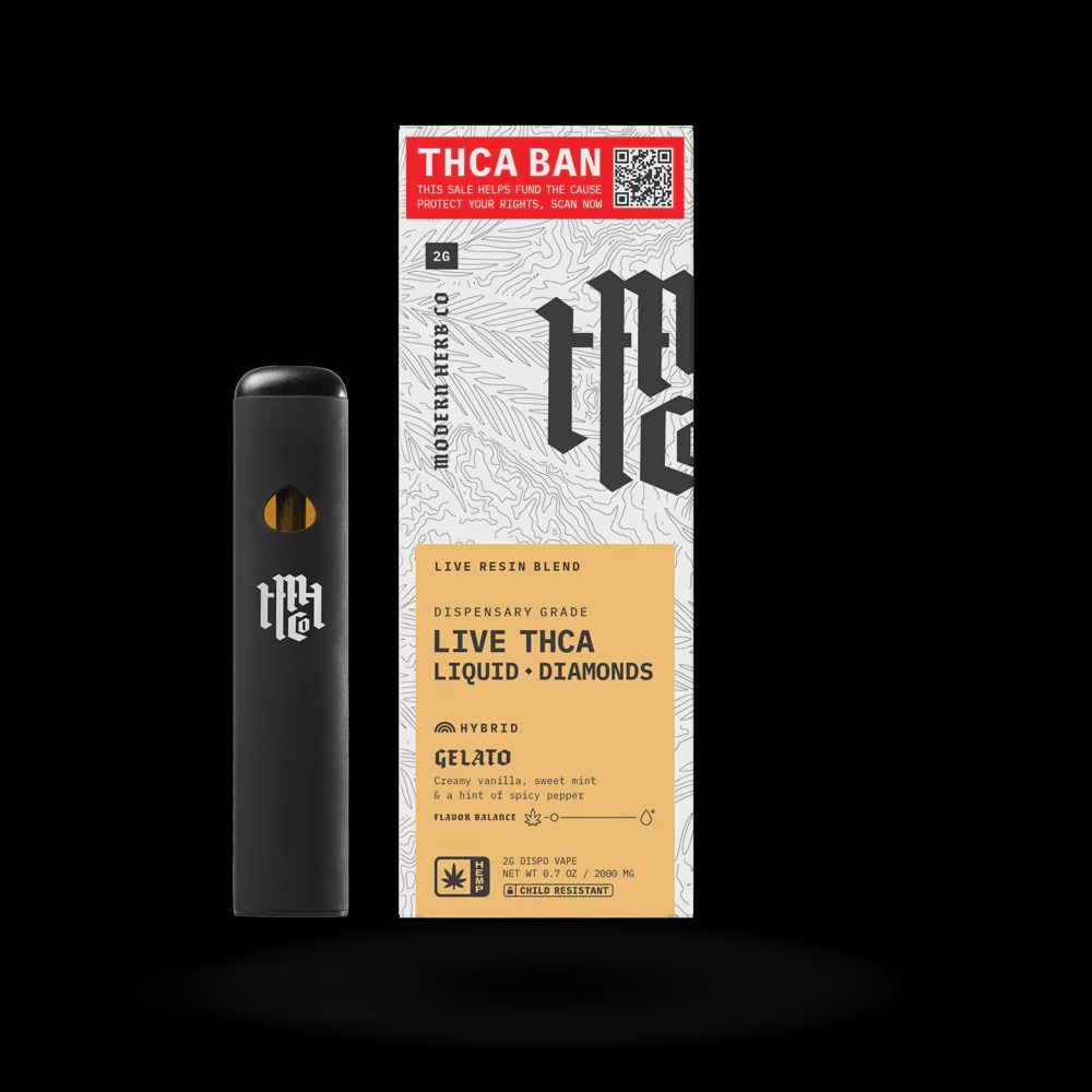 modern herb 2 gram disposable gelato