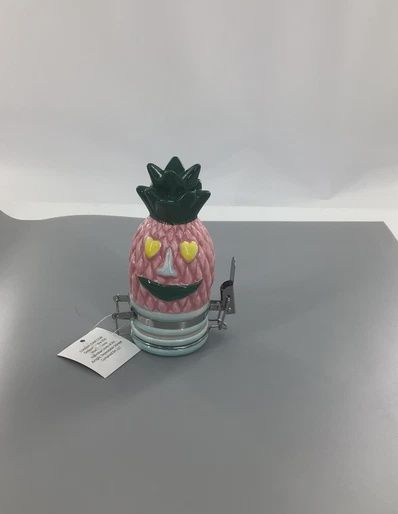 Pineapple Ceramic stash jar
