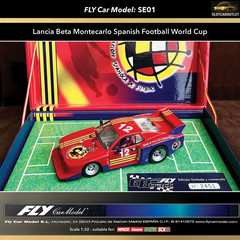 SE01 Fly Lancia Beta Montecarlo Spanish Football World Cup Special Edition