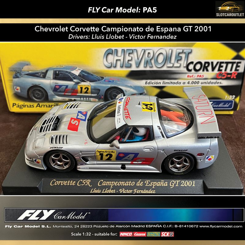 PA5 Fly Chevrolet Corvette C5-R Paginas Amarillas Limited Edition