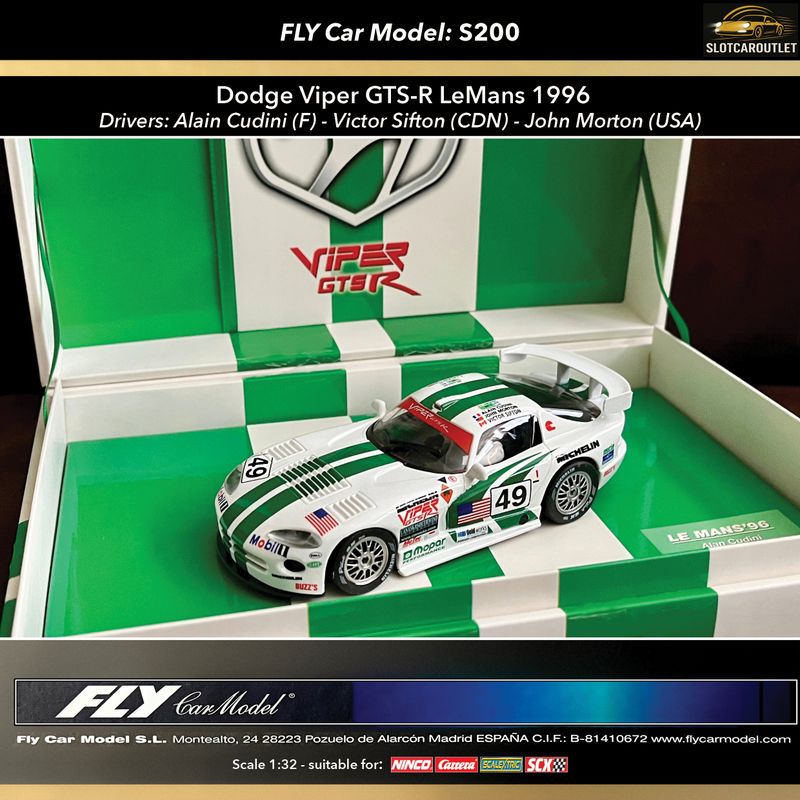 S200 Fly Dodge Viper GTS-R LeMans '96 Limited Edition