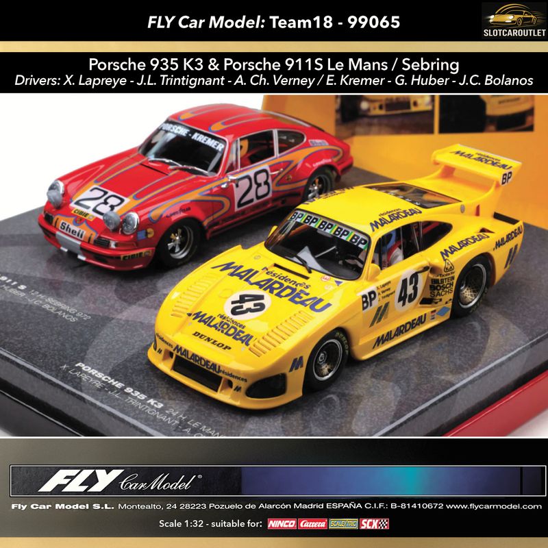 99065 - Team18 Fly Porsche 935 K3 & Porsche 911S Le Mans