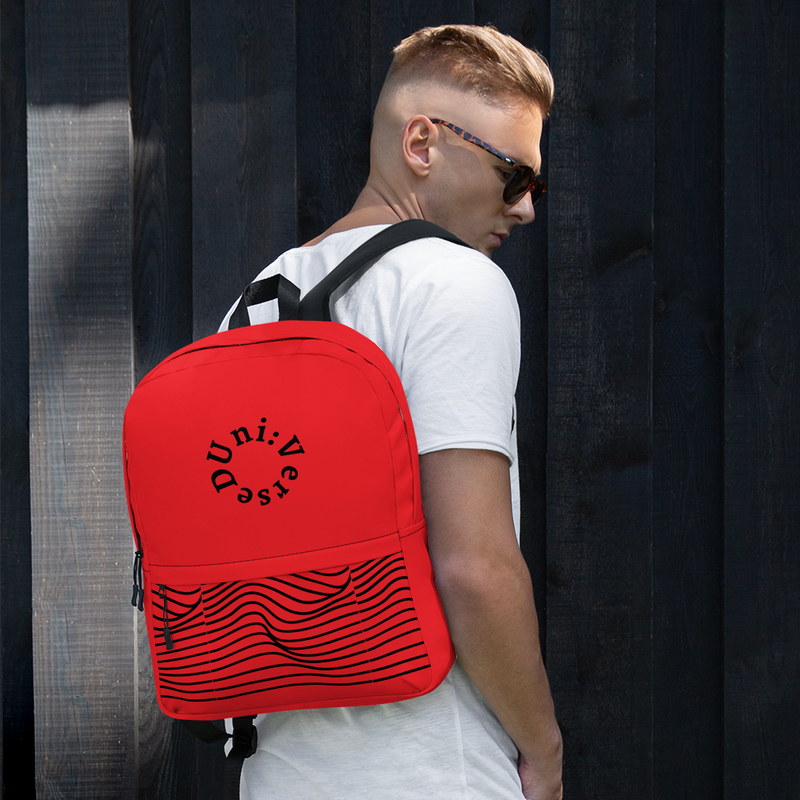 Uni:VerseD Red Black Backpack