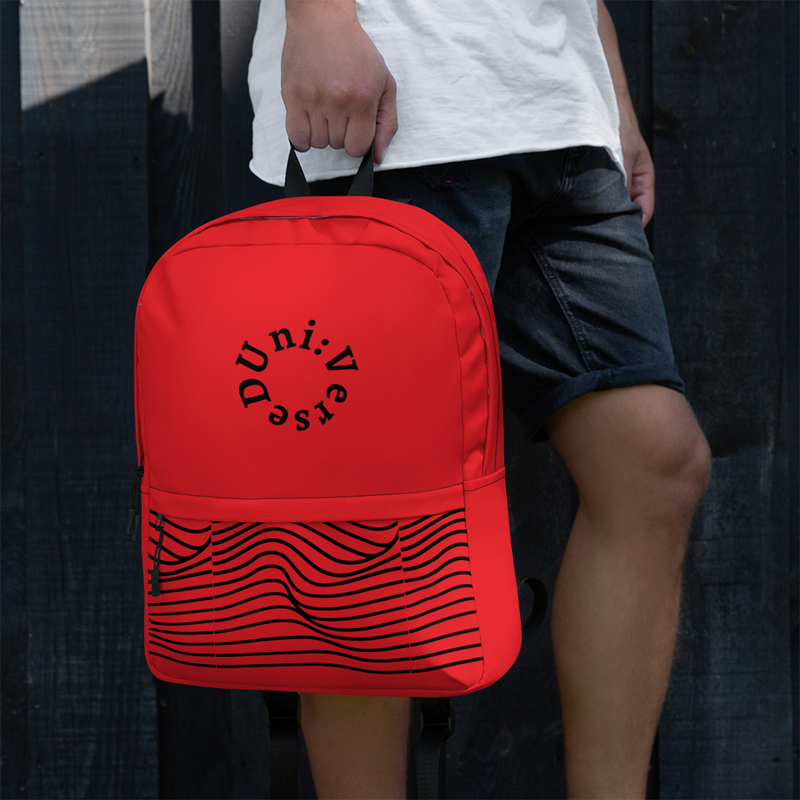 Uni:VerseD Red Black Backpack