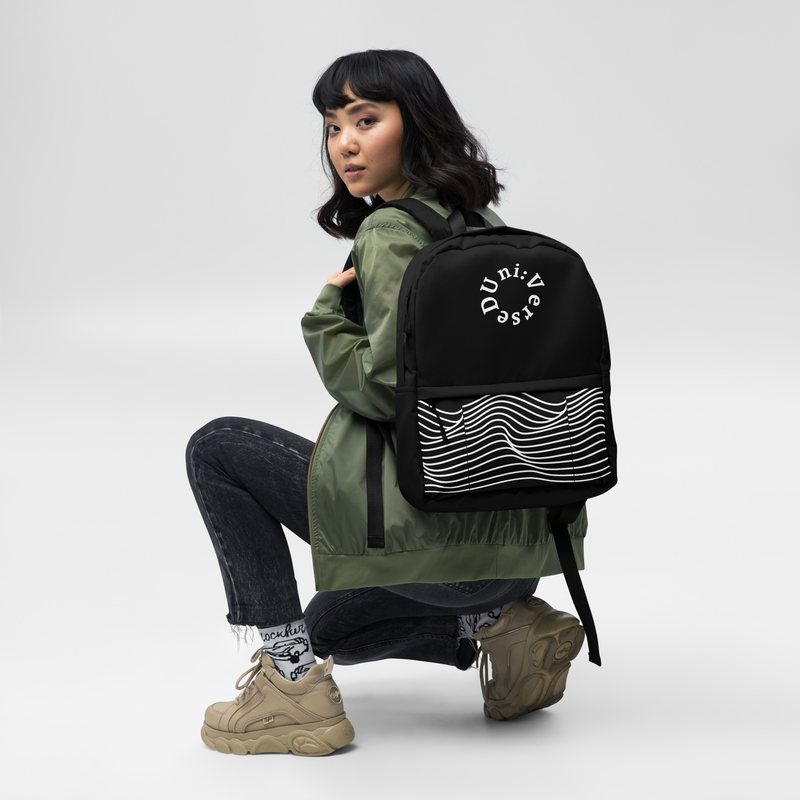 Uni:VerseD Black And White Backpack