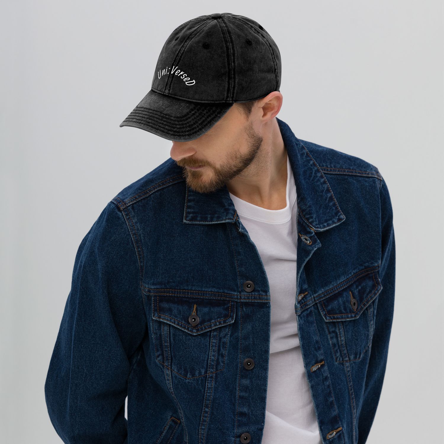 Uni:VerseD Unisex Vintage Cotton Twill Cap