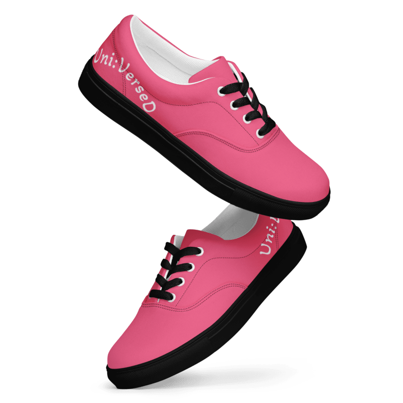 Uni:VerseD Pink Women’s Lace-Up Shoes