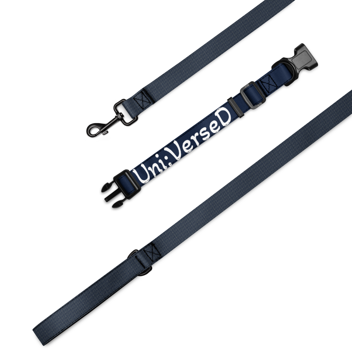 Small Navy Blue Pet collar & leash Small Navy Blue Pet collar & leash