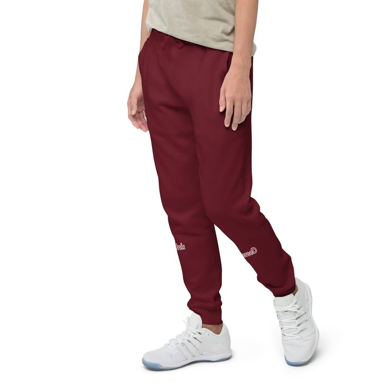 Unisex Uni:VerseD Burgundy fleece sweatpants