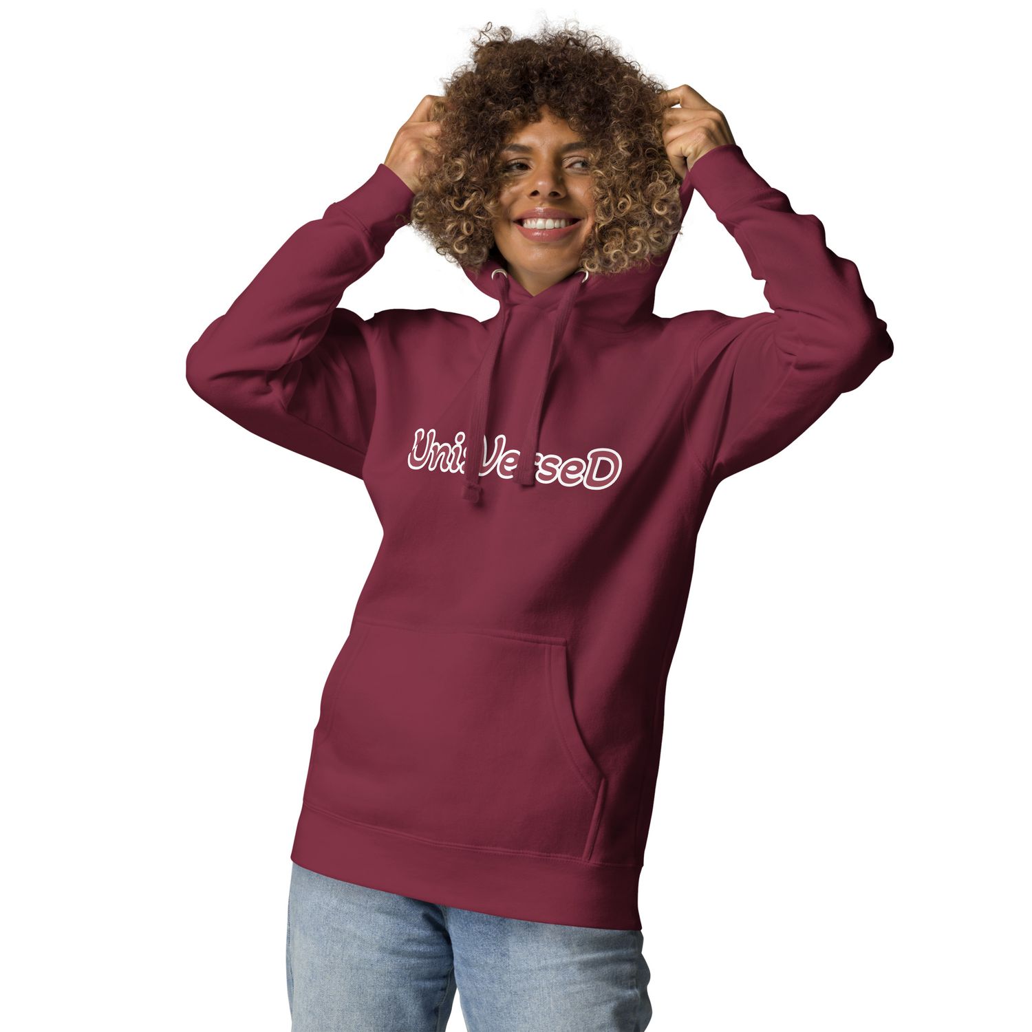 Uni:VerseD Burgundy Hoodie