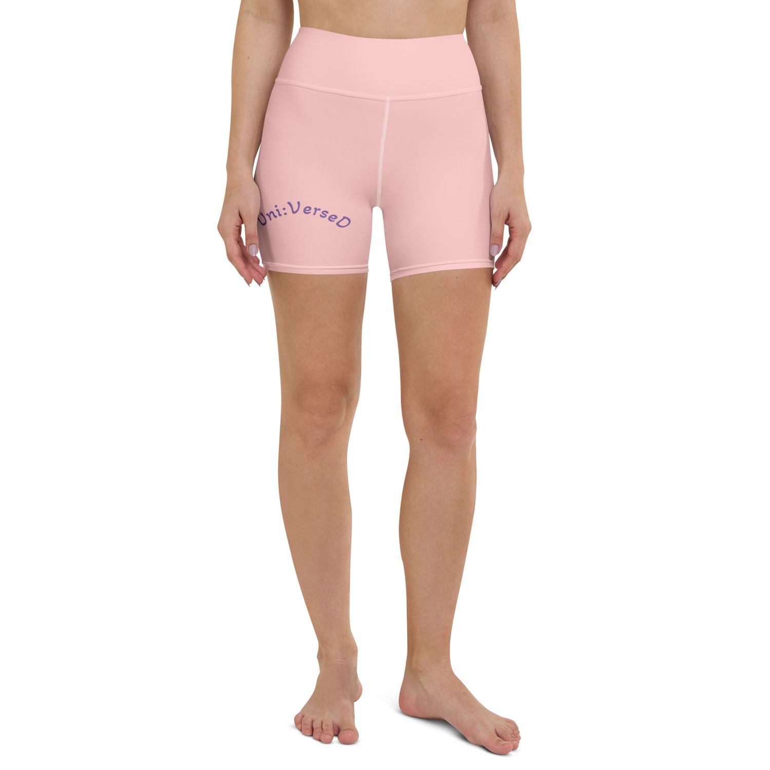 Pink Uni:VerseD Yoga Shorts