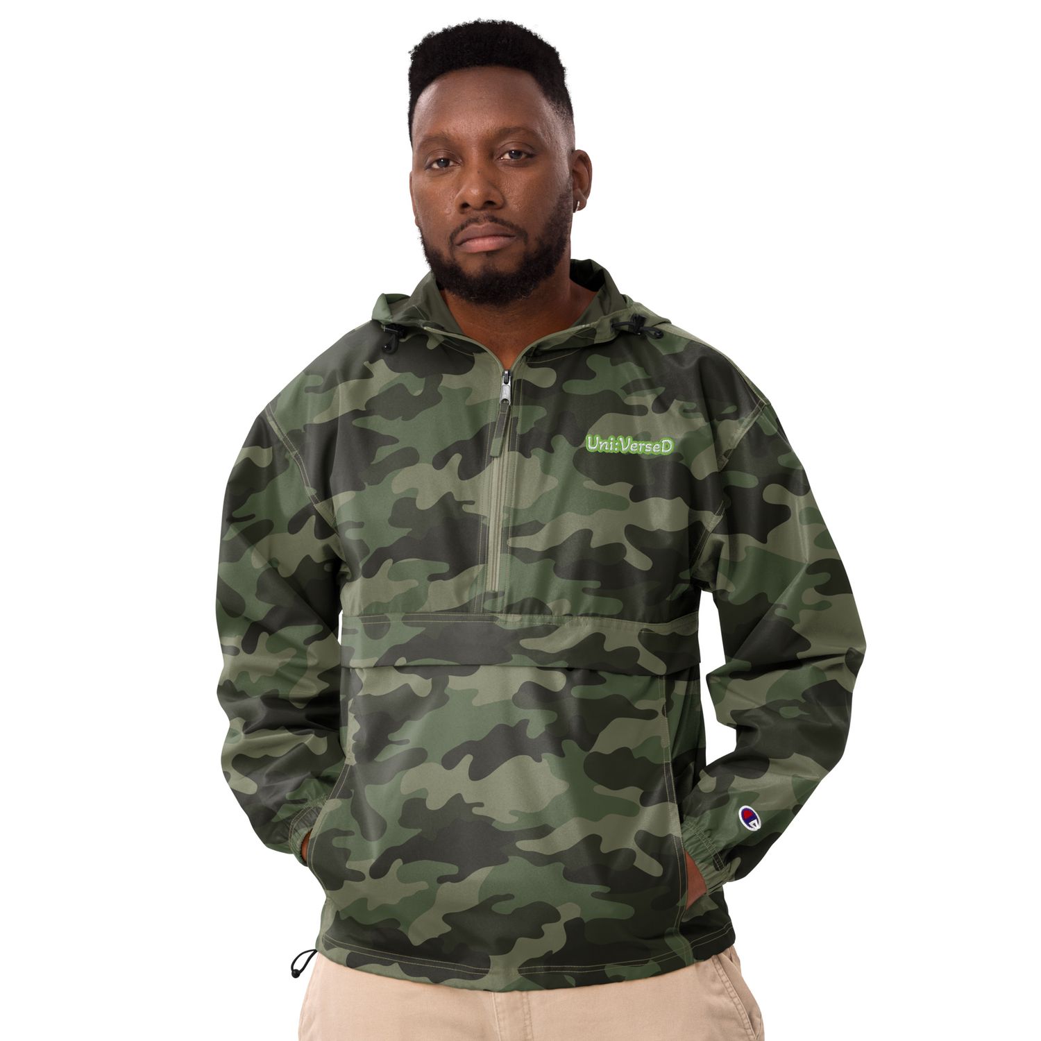 Uni:VerseD Camouflage Champion Packable Jacket Uni:VerseD Camouflage Champion Packable Jacket