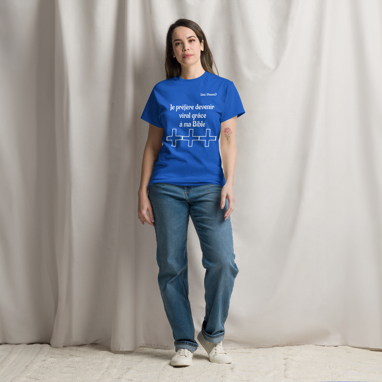 Rather Go Viral With My Bible In French Tee